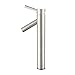 Kraus FVS-1002SN Sheven Single Lever Vessel Bathroom Faucet Satin Nickel