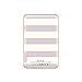 Kate Spade New York Power Bank Charger | Includes Attached Lightning Cable for Apple iPhones | 1500 mAh Charging Capability (1 Full Charge) - Candy Stripe Blush Foil/Cream