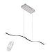 Create for Life Modern Wave LED Pendant Light Dimmable Fixture Modern LED Chandelier LED Hanging Light Fixture for Contemporary Living Room Dining Room Kitchen Island Table Decor(Remote Control)