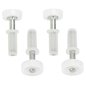 Harrier Hardware Spring-Loaded Bi-Fold Door Top Roller Guide Wheel, 4-Pack