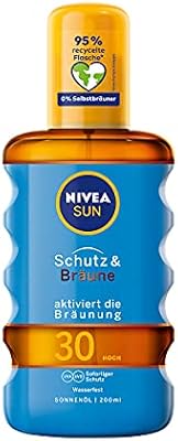 Nivea Sun aplicador de aerosol, luz Factor de Protección 30, pulverizador, protección y Bronceado, 200 ml