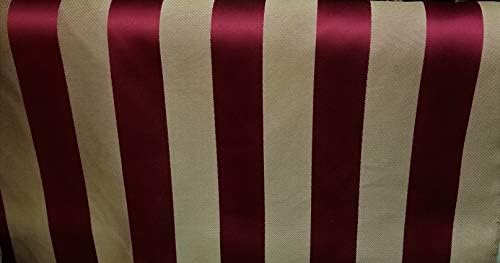 Damask Jacquard, Upholstery and Drapery 58" Jacquard Fabric Sold by The Yard (Burgundy 700)