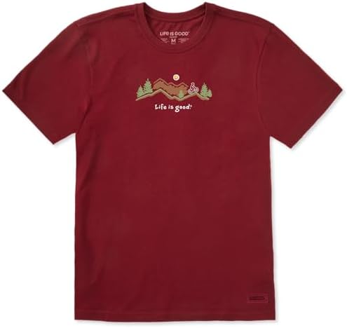 Life is Good Men's Crusher Tee Shirt, Short Sleeve Cotton Graphic