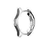 LDFAS Galaxy Watch 46MM Case, Silicone Shock-Proof and Protector Cover Compatible for Samsung Galaxy Watch 46MM (2018) / Gear S3 Frontier (2017) Smartwatch, Silver