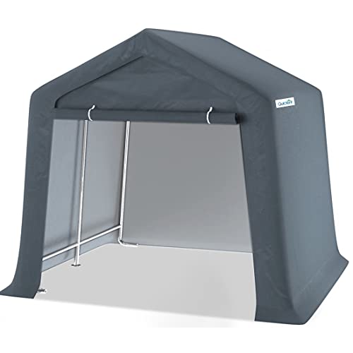 Quictent 8x8ft Heavy Duty Outdoor Storage Shed Portable Garage Shelter