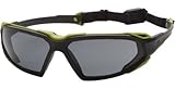 Pyramex Highlander Safety Eyewear, Gray Anti-Fog Lens With Silver/Black Frame