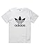 adidas Originals Boys' Trefoil Tee, White Trefoil, X-Large