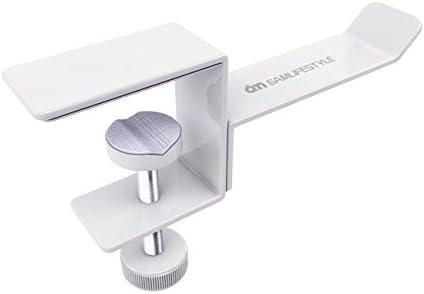 Headset Headphone Hanger Under Desk Swivel Hook, Spring Clamp (No - View #7
