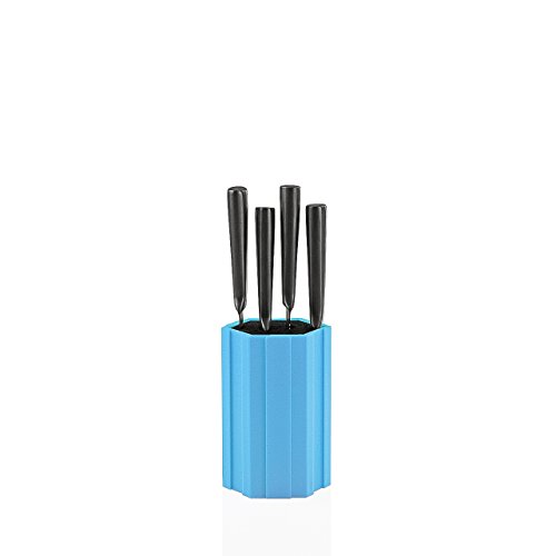 Kapoosh Hex-Connex Universal Knife Caddy- 5 Inch Aqua Blue