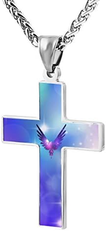 Logan-Paul Jewelry Zinc Alloy Chain Cross Pendant Necklace for Men Women with Necklace
