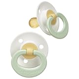 Gerber First Essentials 2 Pack Soft Center Latex Pacifier, Green