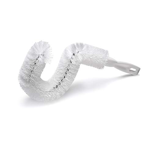 Tupkee Coffee Pot Cleaning Brush – Non Scratching, Long Lasting Bristles, Curved Coffee Decanter Cleaning Brush
