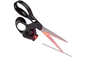 Laser Guided Scissors for Fabric Cutting, Heavy Duty Professional Sewing Scissors with Precision Laser Guide for Crafting, Qu