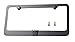 Transformer Decepticon 3D Black Emblem on Black Steel License Plate Frame, New