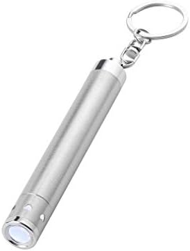 Round Shape Aluminium Alloy Mini LED Flashlight Torch Lights Keychain Emergency Outdoor