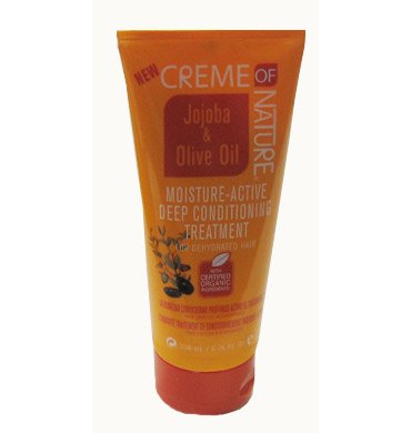Creme of Nature Jojoba & Olive Oil Moisture-Active Deep Conditioning Treatment: 6.76 OZ
