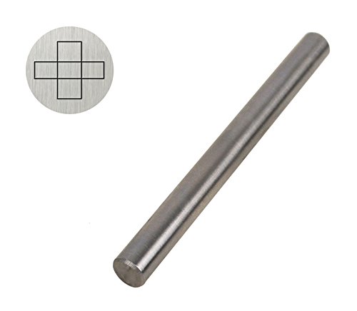5 MM Double Cross Design Shape Stamp Tool for Stamping Marking Jewelry and Metals