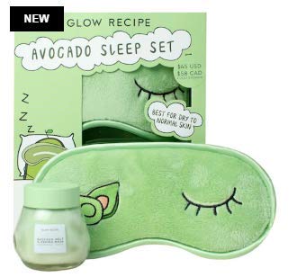 NEW GLOW RECIPE Avocado Sleep Set - Great for Traveling and Sleepovers!
