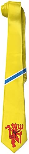 Momini Men's Manchester United Zlatan Ibrahimovic Fashion Skinny Tie & Necktie White