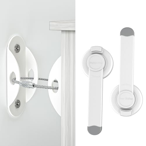 4our Kiddies Furniture Anchors (10 Pack) and Baby Toilet Lock (2 Pack) Bundle