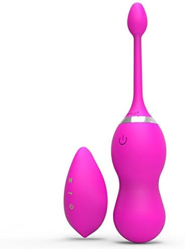 Silicone Ben Wa Balls 10-Frequency Speed Massager Egg with Remote control ,VSANNSZ Set of 2 Kegel Exercise Weights Training Kit for Women (Pink)