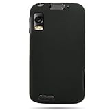 Hard Snap-on Shield BLACK RUBBERIZED Faceplate Cover Sleeve Case for MOTOROLA MB860 ATRIX 4G [WCF76]