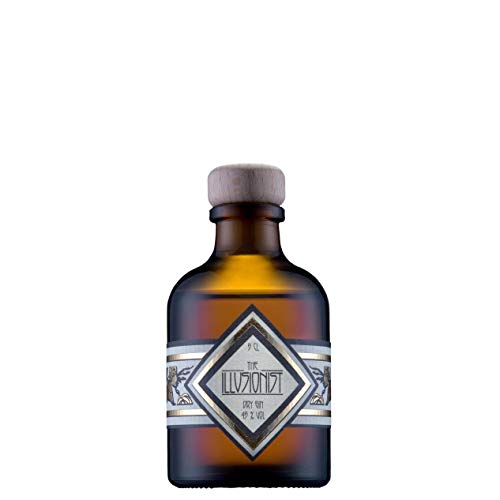 The Illusionist Dry Gin Mini | Der Farbwechsel Gin | 16 Premium Botanicals | Floral & Fruchtig | 45% Vol. | 50ml