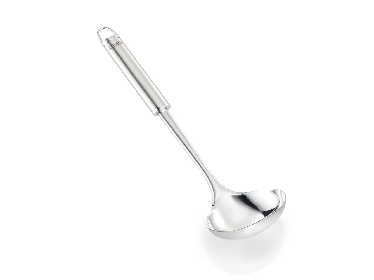 Leifheit Large Sterling Ladle Stainless Steel, Ideal for a Punch Bowl ladle or Soup Ladle in Silver and Dishwasher Safe, Diameter 9 cm and Volume 100 ml