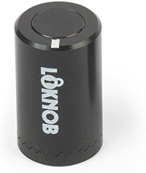 Loknob Locking Control Pot Knob, 1/2" Black Knob for 1/4" Shaft, M7 Thread