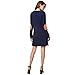vanberfia Women's O Neck Long Sleeve Elbow Patch T-Shirt Dress