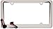 Cruiser Accessories 22001 Stiletto License Plate Frame, White/Black