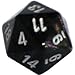 Polyhedral 7-Die Borealis Dice Set - Smoke with Silver (Discontinued)