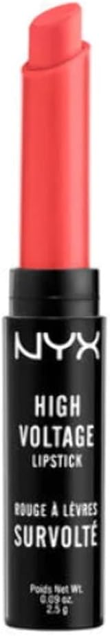 NYX High Voltage Lipstick Privileged Pink Vibrant Semi-Gloss Finish view 2