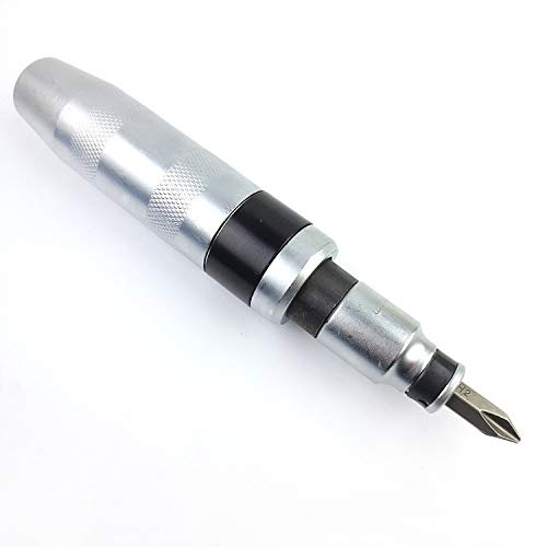 1/2-inch Manual Reversible Impact Driver,6 Piece Screwdriver Bit Set,Including Short PH2,PH3,SL7,SL8 and Long PH3,SL8 with a Metal Case. Cover Most Common Applications, Disengage Rusted Fasteners or F