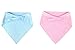 SCENEREAL Dog Birthday Bandana Pet Scarf 2 Pcs/Pack Triangle Bibs Accessories for Small to Large Dogs Cats Blue and Pink Set