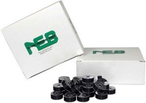 NEB Prewound Embroidery Bobbins Style L BLACK Qty 144