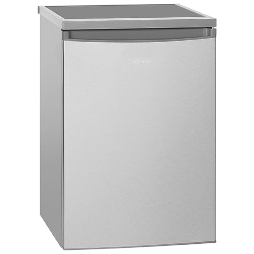 Bomann® Kühlschrank ohne Gefrierfach mit 133L Nutzinhalt | 3 Ablagen | klein m. Gemüsefach & wechselbarem Türanschlag | Tischkühlschrank leise | H:84.