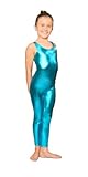 Stretch is Comfort Kid's Teamwear Metallic Tank Barbie Unitard