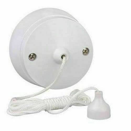 Mr Gadget's Solutions Bathroom Pull Cord Ceiling Switch 6 Amp White