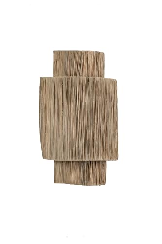 APLIQUE PARED CONVEXO FIBRAS NATURALES