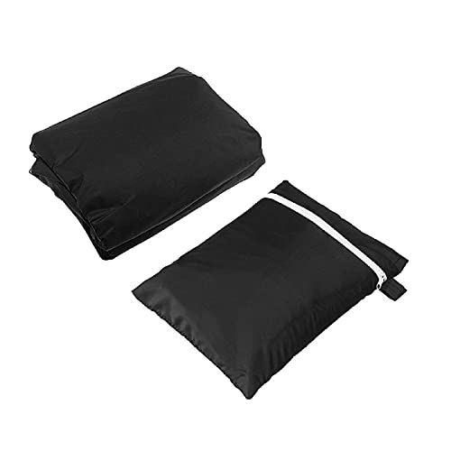 Aipwerer Garden Furniture Cover, Waterproof, Tarpaulin for Garden Furniture, Winterproof, 420D Protective Cover for Garden Table, Garden Furniture, Table, Rectangular (Black, 213 x 132 x 72 cm)