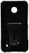Amzer Double Layer Hybrid Case Cover with Kickstand for Nokia Lumia 635/630 - Retail Packaging - Black