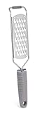 Internet's Best Stainless Steel Coarse Grater | Soft Grip Handle | Large Grating Surface | Blade Protector | Hand Grater for Cheese Fruit Vegetable Root Nuts