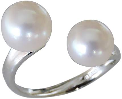 ランキングtop5 あこや本真珠 7mm 8mm Pt900プラチナ 2個付 U字 フリーサイズ パールリング 指輪 リング カジュアル レディース 普段使い