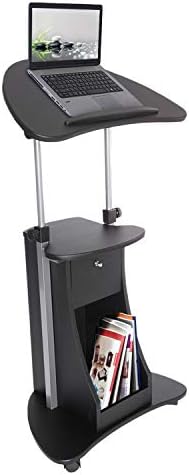 Techni Mobili Sit-to-Stand Mobile Medical Laptop Computer Cart