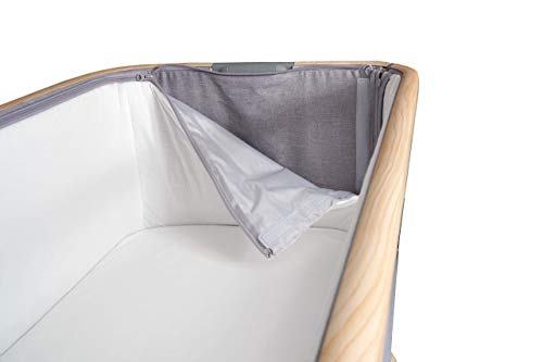 Co-Sleep Bassinet - Pure Compressed Cotton Mattress - Mesh and Bamboo Fabric Liner - Height Adjustable and Easy to Clean - California Dreaming Bedside Crib by Venice Child - Thumbnail 2