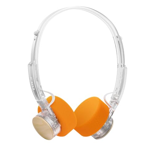 FiiO EH11 Retro On-Ear Bluetooth Headphones, LDAC Hi-Res Wireless, Lightweight 92g, 30H Playtime, Dual Device Connection, App EQ & Gaming Mode, Built-in Mic (Transparent)