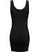Fifth Parallel Threads FPT Women's Scoop Neck Bodycon Mini Tank Tunic Dress Black S