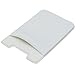 Premium Cell Phone Card Holder Sticker Firmly Adhesive Stick Back Cover Credit Card Holder Pouch Pocket Wallet for Mobile Cell Phones (White)