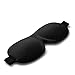 Natural Silk Eye Mask & Blindfold With Ear Plugs By iSirius, Super Comfortable Adjustable Sleep Mask For Women Men & Kids.